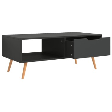 vidaXL Τραπεζάκι Σαλονιού Γκρι 100x49,5x43cm από Επεξ. Ξύλο 1 τεμ.