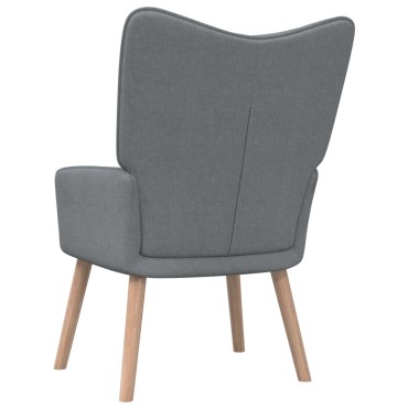 vidaXL Πολυθρόνα Relax Ανοιχτό Γκρι Υφασμάτινη 61,5x69x95,5cm 1 τεμ.