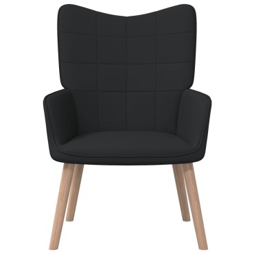 vidaXL Πολυθρόνα Relax Μαύρη Υφασμάτινη 61,5x69x95,5cm 1 τεμ.