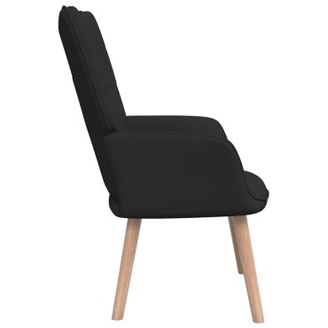 vidaXL Πολυθρόνα Relax Μαύρη Υφασμάτινη 61,5x69x95,5cm 1 τεμ.