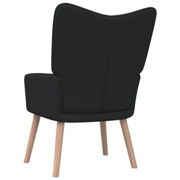 vidaXL Πολυθρόνα Relax Μαύρη Υφασμάτινη 61,5x69x95,5cm 1 τεμ.