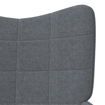 vidaXL Πολυθρόνα Relax Σκούρο Γκρι Υφασμάτινη 61x70x96,5cm 1 τεμ.