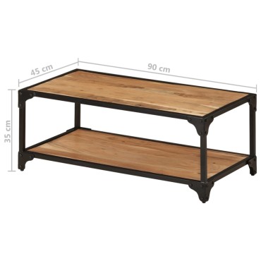 vidaXL Τραπεζάκι Σαλονιού 90x45x35cm από Μασίφ Ξύλο Ακακίας 1 τεμ.