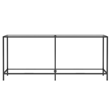 vidaXL Τραπέζι Κονσόλα Διαφανές 180x35x75,5cm από Ψημένο Γυαλί 1 τεμ.