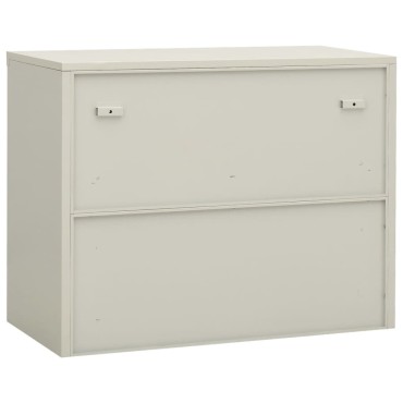 vidaXL Ντουλάπα Γραφείου 90x40x70cm Ανοιχτό Γκρι Ατσάλινη 1 τεμ.