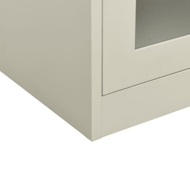 vidaXL Ντουλάπα Γραφείου 90x40x70cm Ανοιχτό Γκρι Ατσάλινη 1 τεμ.