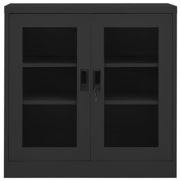 vidaXL Ντουλάπα Γραφείου Ανθρακί 90x40x90cm Ατσάλινη 1 τεμ.