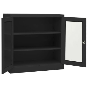 vidaXL Ντουλάπα Γραφείου Ανθρακί 90x40x90cm Ατσάλινη 1 τεμ.