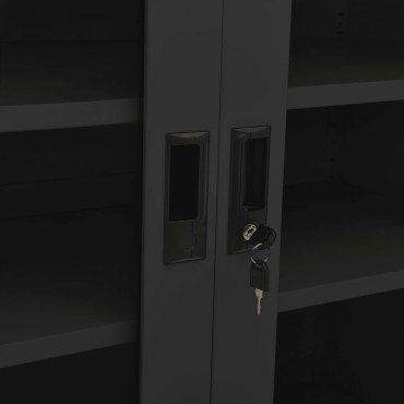 vidaXL Ντουλάπα Γραφείου Ανθρακί 90x40x90cm Ατσάλινη 1 τεμ.