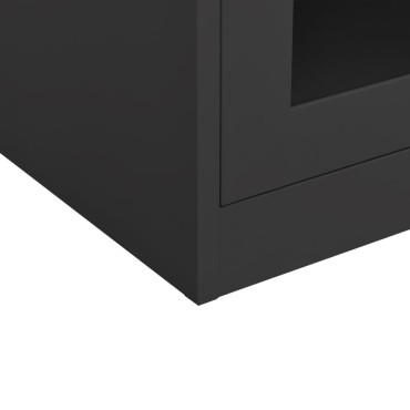 vidaXL Ντουλάπα Γραφείου Ανθρακί 90x40x90cm Ατσάλινη 1 τεμ.