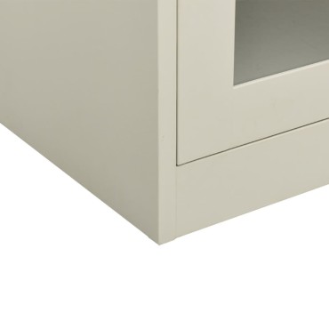 vidaXL Ντουλάπα Γραφείου 90x40x105cm Ανοιχτό Γκρι Ατσάλινη 1 τεμ.
