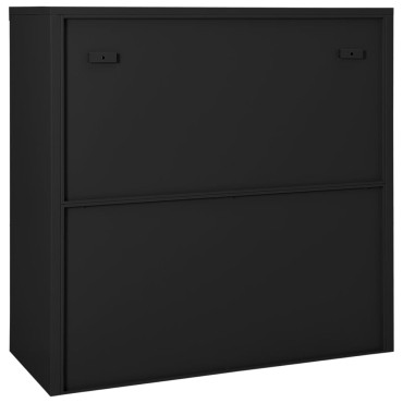 vidaXL Ντουλάπι με Συρόμενη Πόρτα Ανθρακί 90x40x90cm Ατσάλινο 1 τεμ.