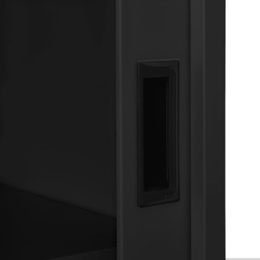 vidaXL Ντουλάπι με Συρόμενη Πόρτα Ανθρακί 90x40x90cm Ατσάλινο 1 τεμ.