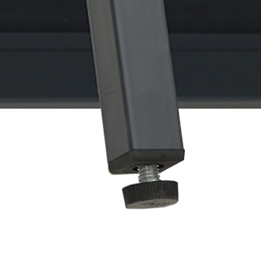 vidaXL Μπουφές Ανθρακί 75x35x105cm από Ατσάλι και Γυαλί 1 τεμ.