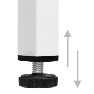 vidaXL Μπουφές Λευκός 105x35x70cm από Ατσάλι και Ψημένο Γυαλί 1 τεμ.