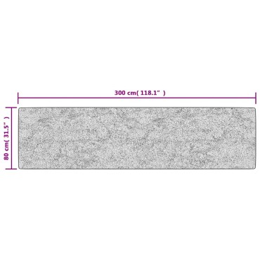 vidaXL Χαλί Πλενόμενο Μπεζ 80x300cm