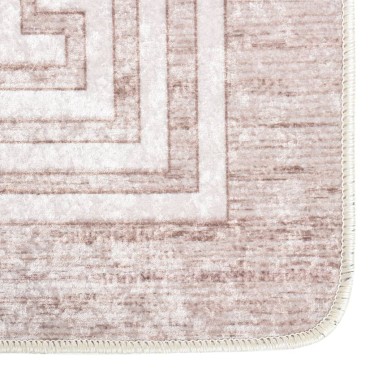 vidaXL Χαλί Πλενόμενο Αντιολισθητικό Μπεζ 120x180cm