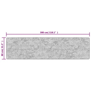 vidaXL Χαλί Πλενόμενο Ανθρακί 80x300cm