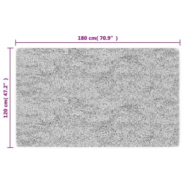 vidaXL Χαλί Πλενόμενο Ανθρακί 120x180cm