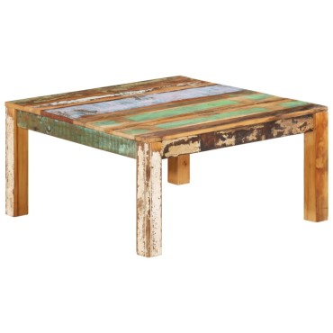 vidaXL Τραπεζάκι Σαλονιού 80x80x40cm από Μασίφ Ανακυκλωμένο Ξύλο 1 τεμ.