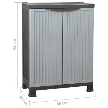 vidaXL Πλαστικό Ντουλάπι 68x39x92cm 1 τεμ.