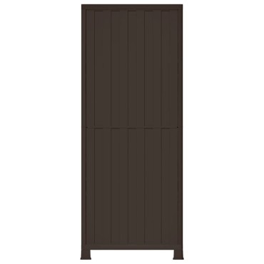 vidaXL Πλαστικό Ντουλάπι 68x39x171,5cm με Σχεδιασμό σε Στυλ Ρατάν 1 τεμ.
