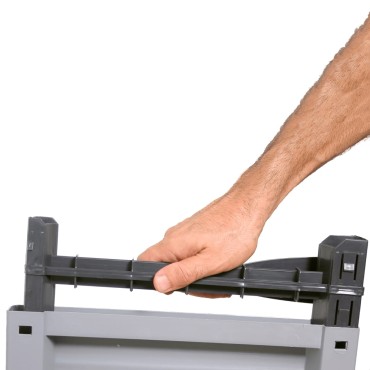 vidaXL Πλαστικό Ντουλάπι 68x39x171,5cm με Σχεδιασμό σε Στυλ Ρατάν 1 τεμ.