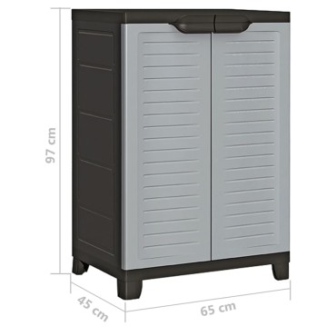 vidaXL Πλαστικό Ντουλάπι 65x45x97cm 1 τεμ.