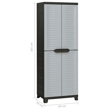 vidaXL Πλαστικό Ντουλάπι 65x45x181cm 1 τεμ.