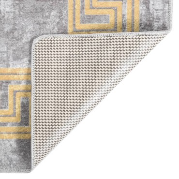 vidaXL Χαλί Πλενόμενο Αντιολισθητικό Γκρι 190x300cm