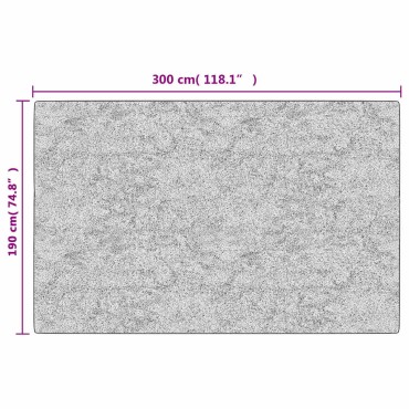 vidaXL Χαλί Πλενόμενο Γκρι 190x300cm