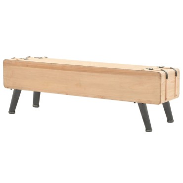 vidaXL Έπιπλο Τηλεόρασης 110x33x35cm από Μασίφ Ξύλο Ελάτης