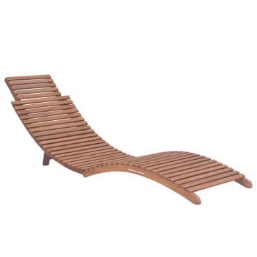 vidaXL Ξαπλώστρα Πτυσσόμενη από Μασίφ Ξύλο Teak 175x50x55cm 1 τεμ.