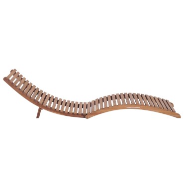 vidaXL Ξαπλώστρα Πτυσσόμενη από Μασίφ Ξύλο Teak 175x50x55cm 1 τεμ.