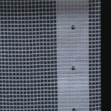 vidaXL Μουσαμάς με Ύφανση Leno Λευκός 1,5 x 5 μ. 260 γρ./μ²