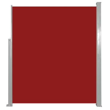 vidaXL Σκίαστρο Πλαϊνό Συρόμενο Κόκκινο 160 x 500 εκ.