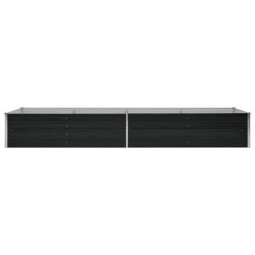 vidaXL Ζαρντινιέρα Υπερυψωμένη Ανθρακί 320x80x45 εκ. Γαλβαν. Χάλυβας