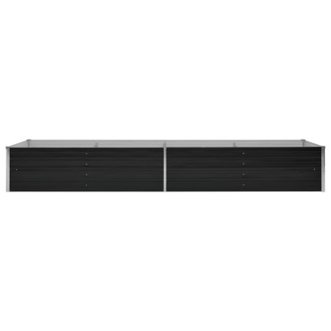 vidaXL Ζαρντινιέρα Υπερυψωμένη Ανθρακί 320x80x45 εκ. Γαλβαν. Χάλυβας