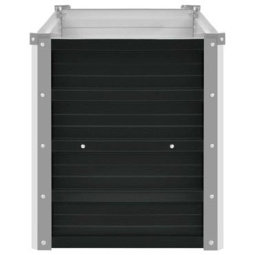 vidaXL Ζαρντινιέρα Υπερυψωμένη Ανθρακί 160x40x45 εκ. Γαλβαν. Χάλυβας