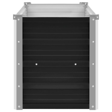 vidaXL Ζαρντινιέρα Υπερυψωμένη Ανθρακί 160x40x45 εκ. Γαλβαν. Χάλυβας