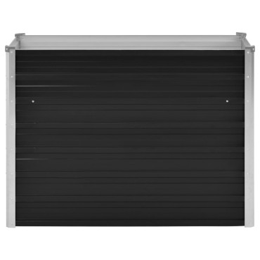vidaXL Ζαρντινιέρα Υπερυψωμένη Ανθρακί 100x40x77 εκ. Γαλβαν. Χάλυβας