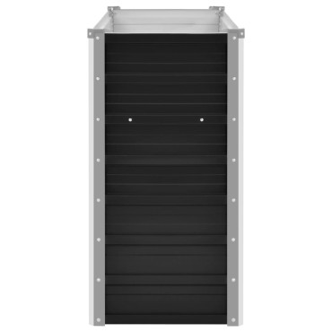 vidaXL Ζαρντινιέρα Υπερυψωμένη Ανθρακί 100x40x77 εκ. Γαλβαν. Χάλυβας