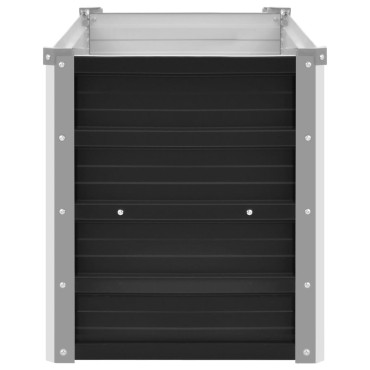 vidaXL Ζαρντινιέρα Υπερυψωμένη Ανθρακί 100x40x45 εκ. Γαλβαν. Χάλυβας