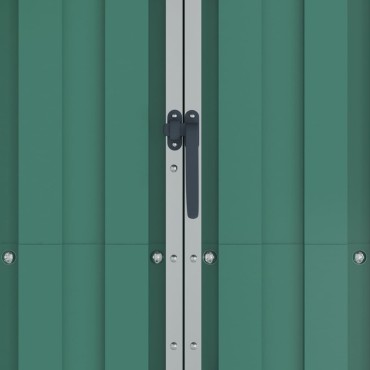 vidaXL Αποθήκη Κήπου Πράσινη 116x45x175 εκ. από Γαλβανισμένο Ατσάλι