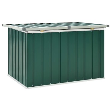 vidaXL Μπαούλο Αποθήκευσης Κήπου Πράσινο 109x67x65cm 1 τεμ.