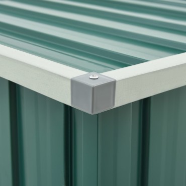 vidaXL Μπαούλο Αποθήκευσης Κήπου Πράσινο 109x67x65cm 1 τεμ.