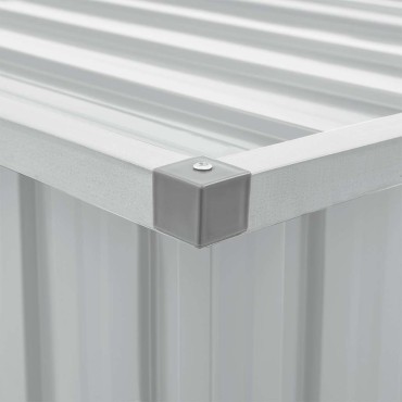 vidaXL Μπαούλο Αποθήκευσης Κήπου Γκρι 109x67x65cm 1 τεμ.