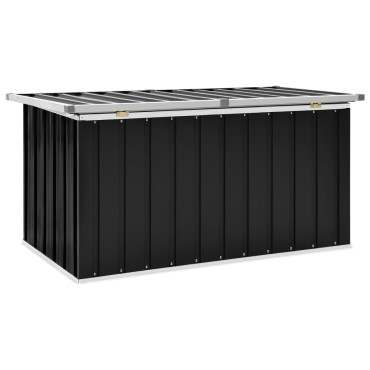 vidaXL Μπαούλο Αποθήκευσης Κήπου Ανθρακί 129x67x65cm 1 τεμ.