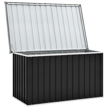 vidaXL Μπαούλο Αποθήκευσης Κήπου Ανθρακί 149x99x93cm 1 τεμ.