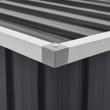 vidaXL Μπαούλο Αποθήκευσης Κήπου Ανθρακί 149x99x93cm 1 τεμ.